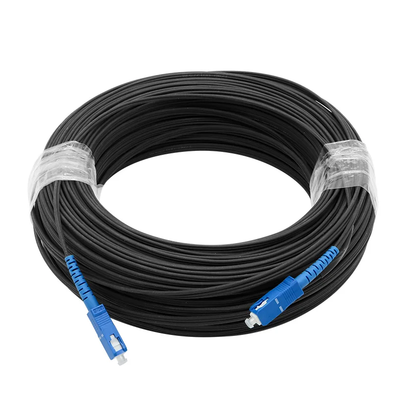

40M FTTH Fiber Optic Drop Cable Patch Cord SC to SC Simplex Singlemode Jumper