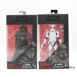 Звездные войны 7 The Force Awakens Black Series Kylo Ren штурмовика ПВХ фигурку Коллекционная модель игрушки 16 см KT3750