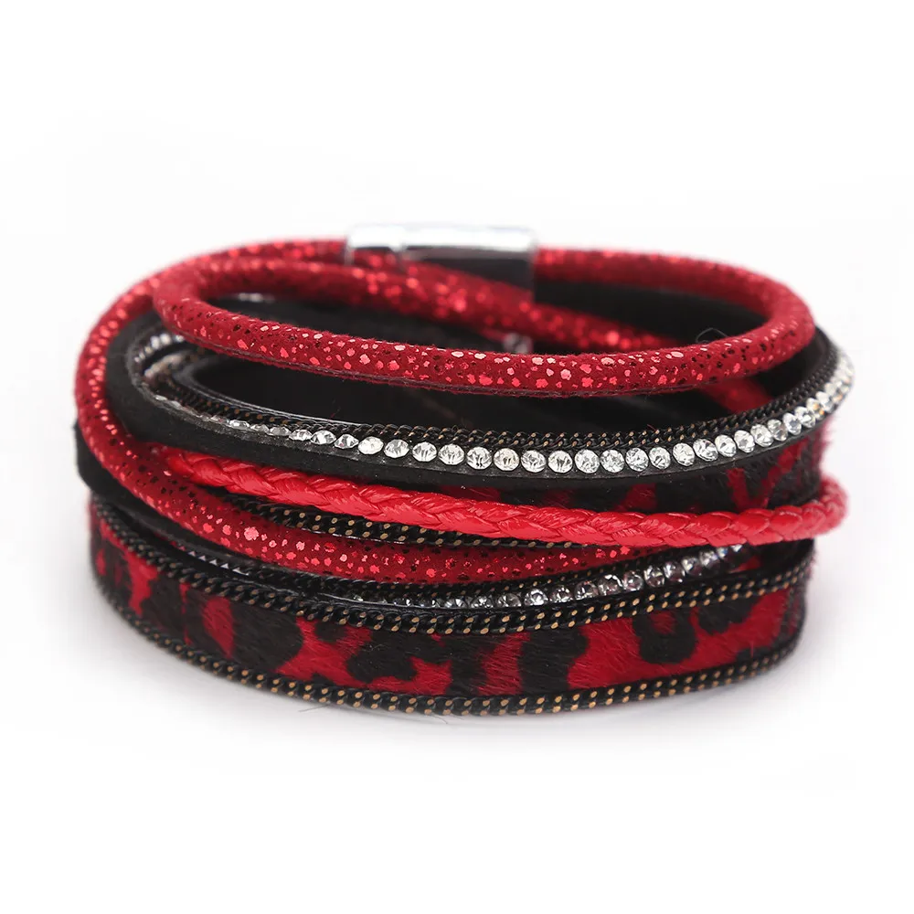 

Fashion Woman Bracelet Leather Simple Braided Handmade Rope Wrap Casual Bracelets Bangles Minimalism Gift Brazalete Mujer@50