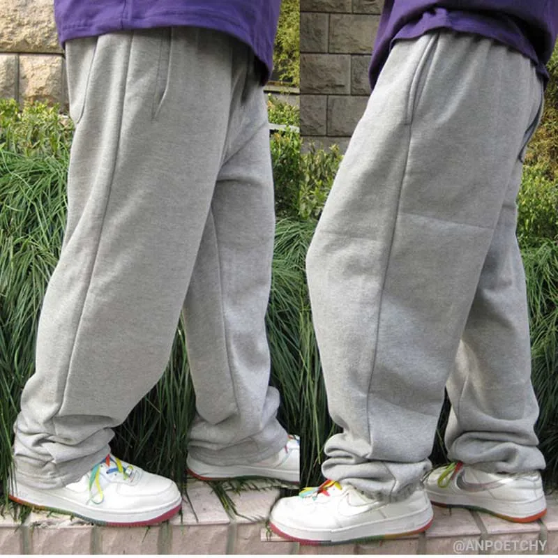 wide leg jogging pants mens