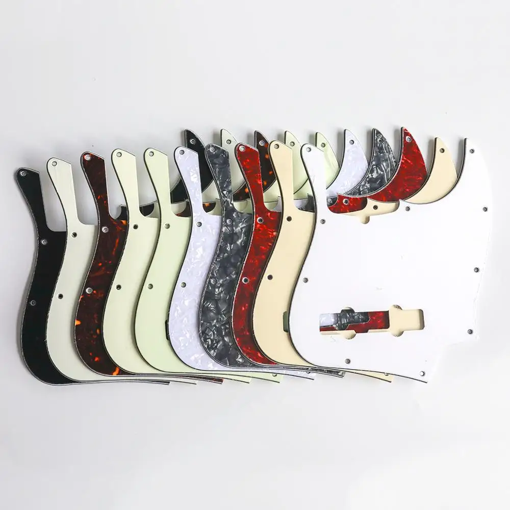 

Musiclily Pro 10-Hole Contemporary J Bass Pickguard for Fender Jazz Bass American 5-String