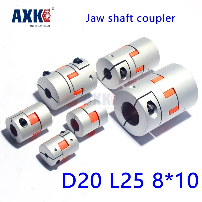 

Rolamentos Ball Bearing Axk 4pcs 8mm To 10mm Jaw Spider Coupler Stepper Motor Shaft Coupling 8mmx10mm Diameter 20mm Length25mm