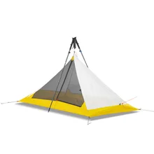 Ultraleicht 1 Person 410G Camping innen Zelt Outdoor 20D Nylon Sowohl Seiten Silicon Beschichtung Kolbenstangenlosen Pyramide outdoor zelt innere zelt