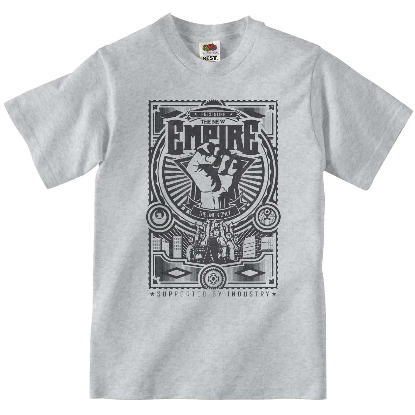 Mens empire 정치 항의 정치 주먹 산업 음모 티셔츠 티 top티셔츠 AliExpress