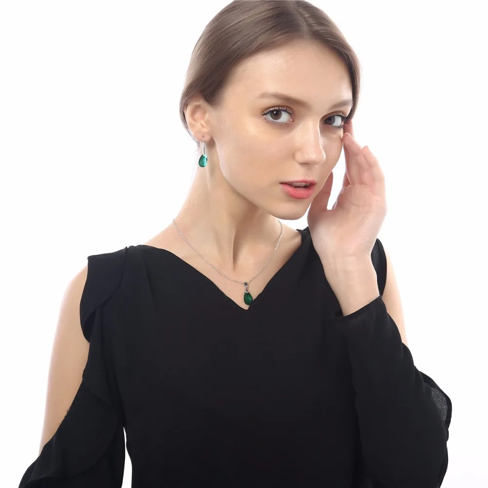 Drop Earrings Queen Girl Birthday Wedding Austrian Crystal 18KGP Sweet Tear Water