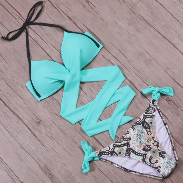 NAKIAEOI 2018 Seksowny bikini kobiety strój kąpielowy push up stroje kąpielowe Criss Cross Bandage Halter bikini Set Beach strój kąpielowy pływać nosić XXL tanie i dobre opinie Bikinis Set Nylon spandex Jednolity patchwork druk Wire Free 180073 Niska talia Pasuje do rozmiaru Weź swój normalny rozmiar NAKIAEOI 2018 Seksowny bikini kobiety strój kąpielowy push up stroje kąpielowe Criss Cross Bandage Halter bikini Set Beach strój kąpielowy pływać nosić XXL tanie i dobre opinie Bikinis Set Nylon spandex Jednolity patchwork druk Wire Free 180073 Niska talia Pasuje do rozmiaru Weź swój normalny rozmiar