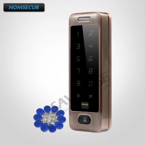 

HOMSECUR Waterproof Wiegand 26/34 Metal Access Control 125Khz RFID Reader+Tamper Alarm