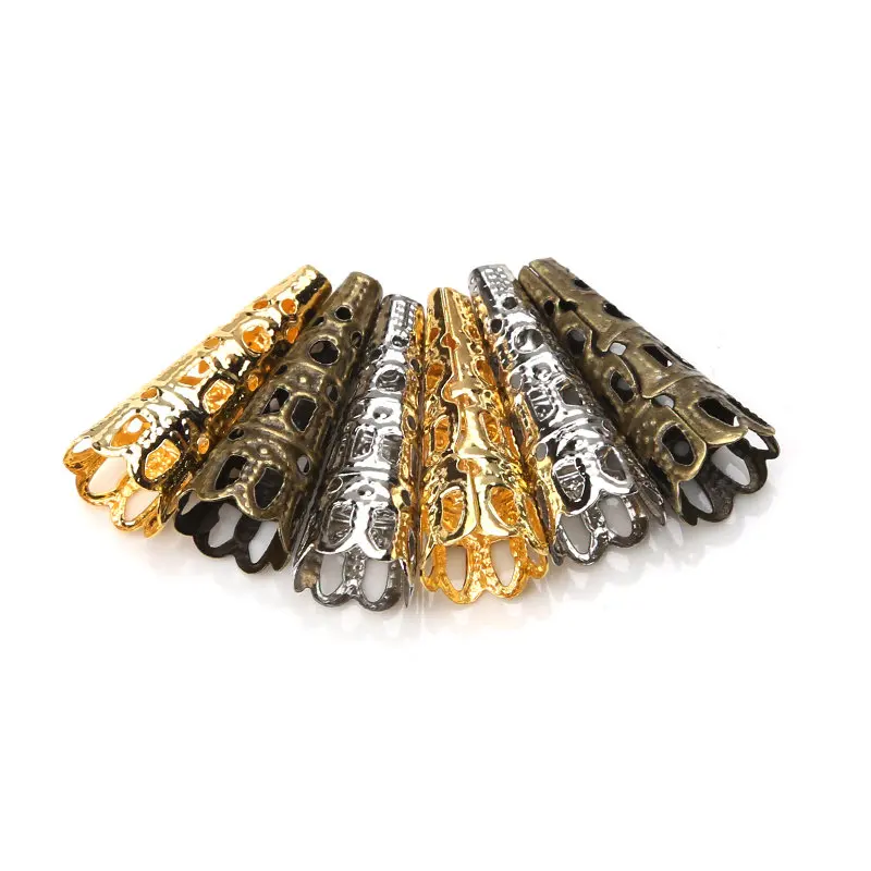 Винтажные колпачки из сплава золота и серебра 20 шт./лот 23*7 мм|bead caps|end capsjewelry making