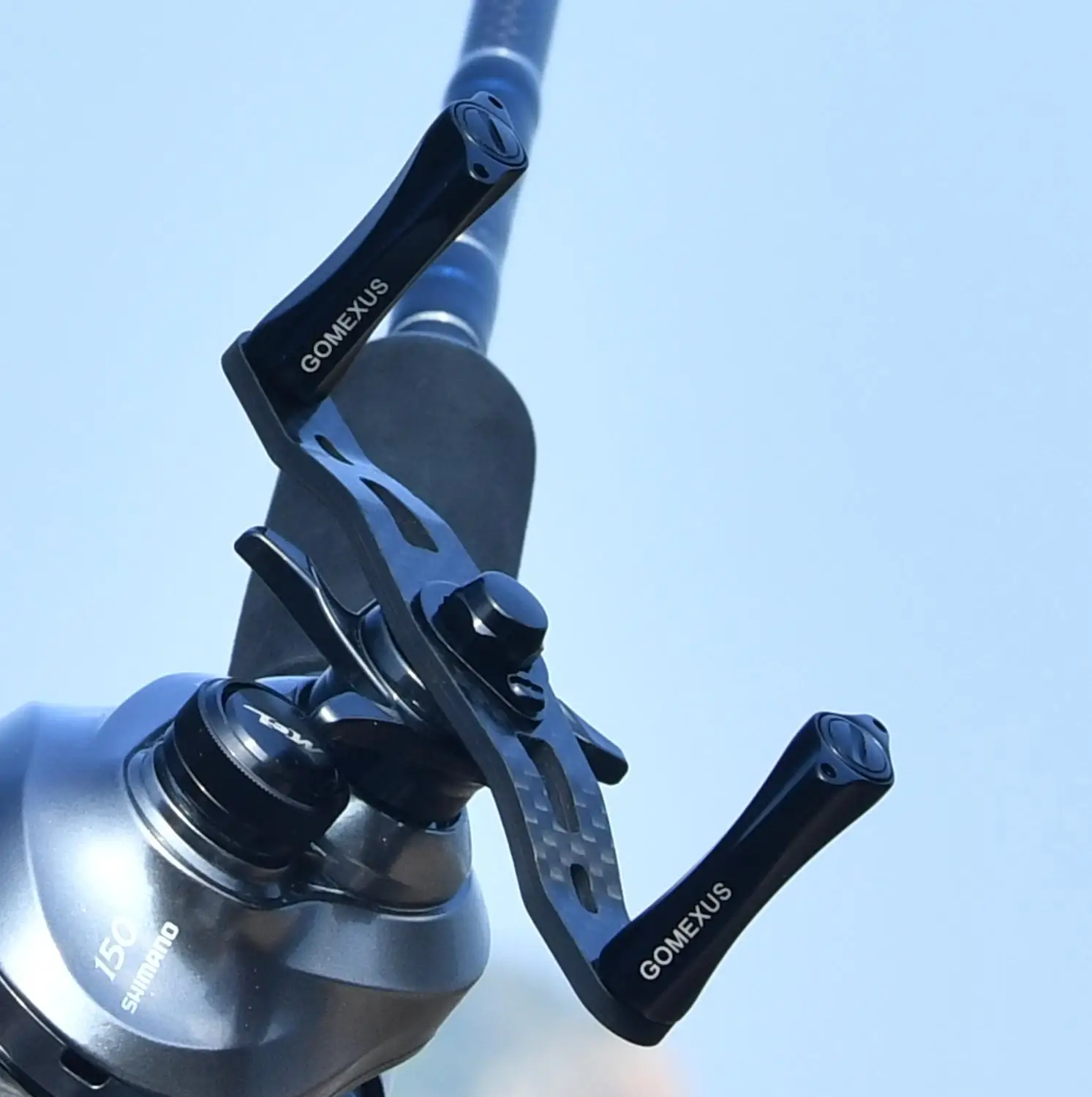 Power Handle Carbon Fiber For Shimano Daiwa Abu Garcia lews Quantum Baitcasting Round Reel As Description