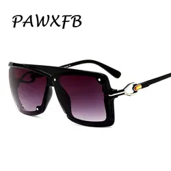 PAWXFB 2019 роскошные квадратные солнцезащитные очки для женщин Винтаж Уникальный градиент солнцезащитные очки для женщин для мужчин женские