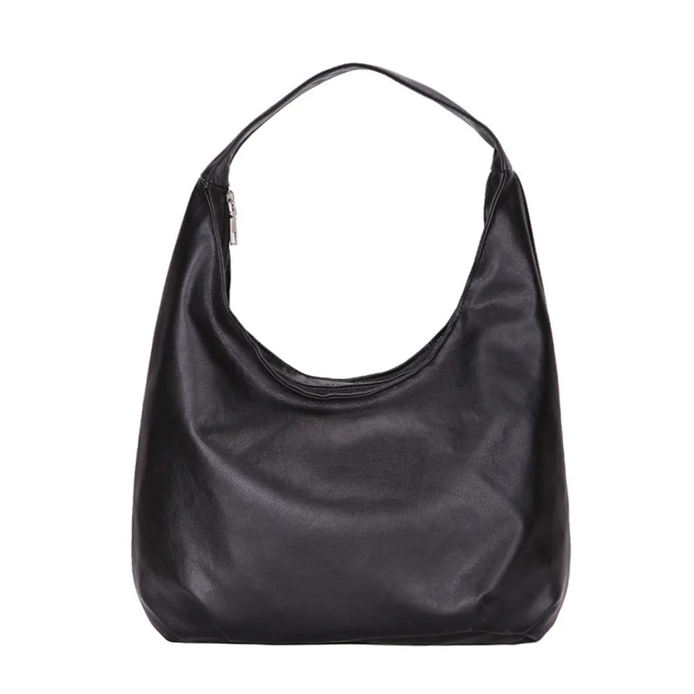 Кожаные сумки для женщин женская красивая сумка однотонная черная Дорожная сумка сумки на плечо женские сумки Bolsas Femininas#415