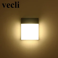 Outdoor LED creative aplique luz pared white fashion aluminum wall lights for home kitchen dining room