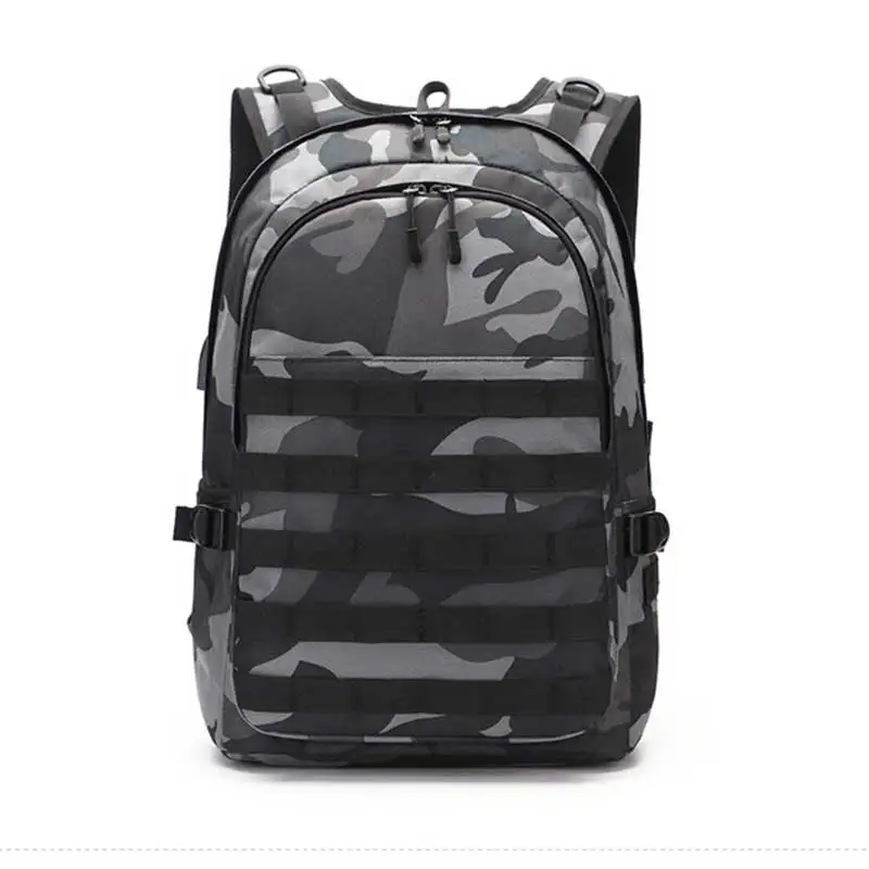 

2019 PUBG Camouflage waterproof Backpacks Laptop Travel Bags Rucksack School Bags Canvas USB Jack Multifunctional Knapsack