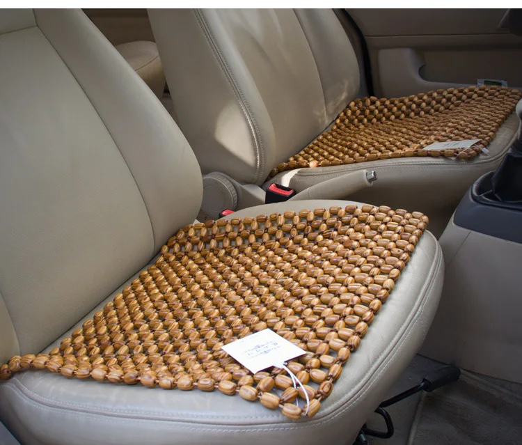 DIY Handmade Summer Wood Beads Car Cushion Mat Olive Wood Beads Massage