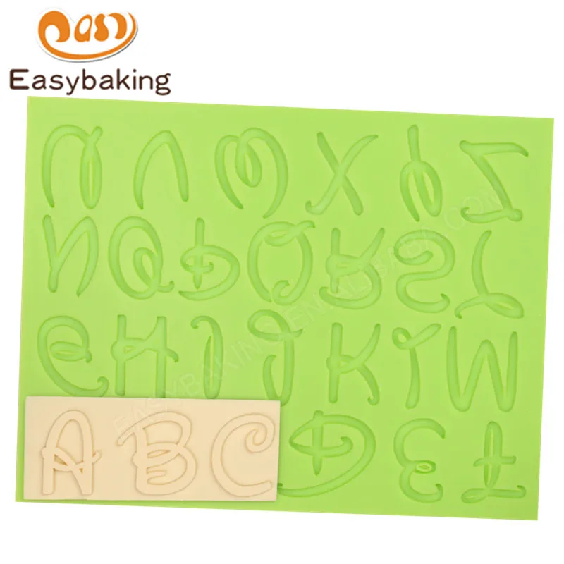 ES-6006C Alphabet Fondant Mould Silicone Molds for Cake Decorating