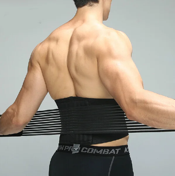 

Sports protection belt lumbar disc sports fitness basketball brace male Ms. breathable waist belt M/L