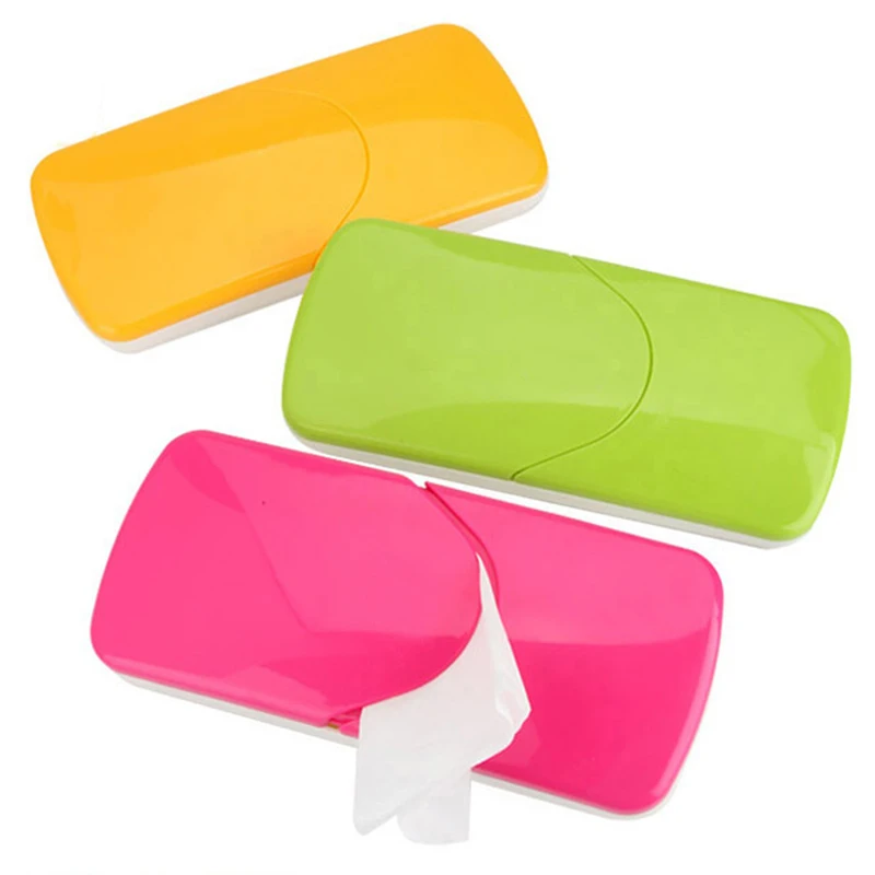 

2018 Hot Plastic Wet Tissue Box Solid Cover Napkin Holder Case Simple Stylish Automatic Case Tissue Case Useful Car Accessories