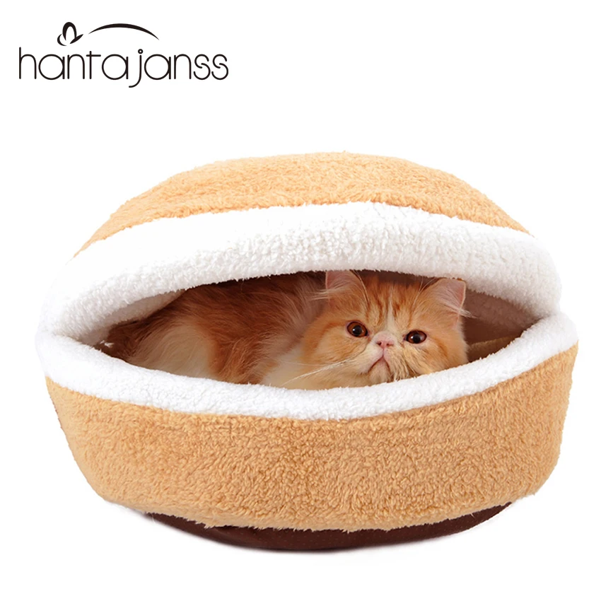 

Warm Fleece Cat Bed Thicken Two Style Round Pet Lounger Cushion for Small Cats Dogs Winter Cat Nest Kennel Puppy Mat Supplies