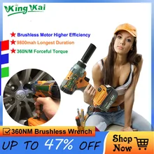 360N/M 16800mah 9800mah 1/2 Brushless Torque Cordless Hilti Electric Bort Power Tools Lithium Battery Car Impact Wrench