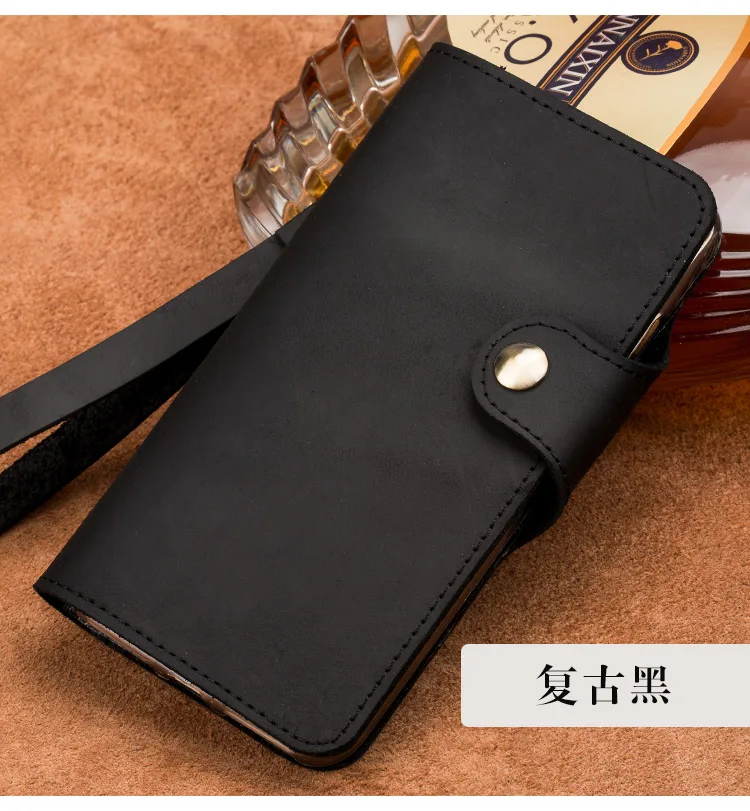 Кожаный чехол для телефона samsung Galaxy S6 S7 край S8 S9 плюс Crazy horse кожаный чехол-книжка чехол для Note 8 9 A5 A7 A8 J5 J7