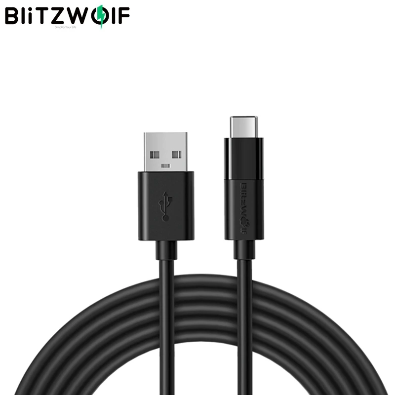 Blitzwolf BW MT1 2 в 1 Micro USB кабель для быстрой зарядки и передачи данных с адаптером типа C