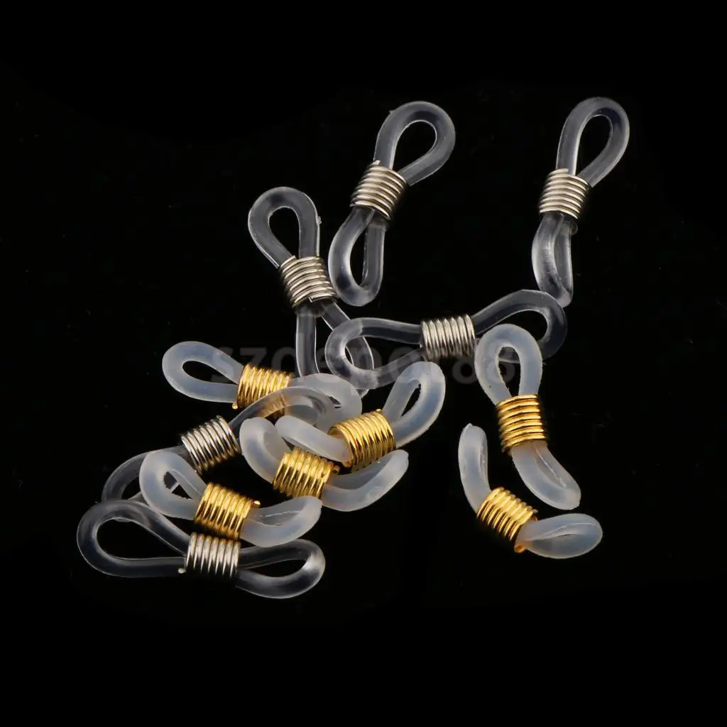 18pcs Anti-slip Rubber Ends Retainer Connector Holder for Eyeglass Chain
