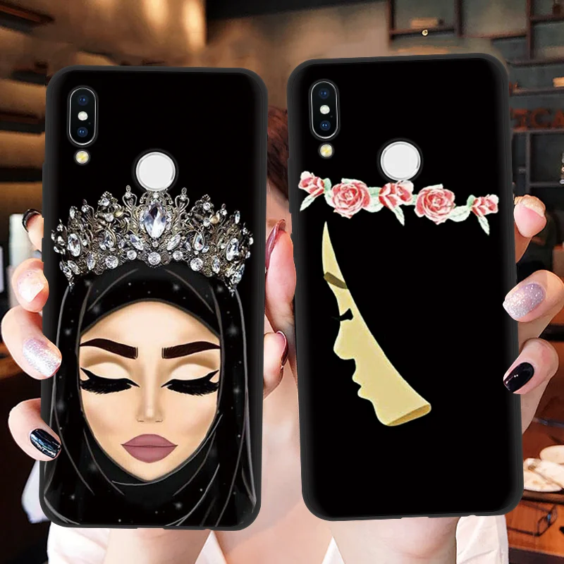 

Muslim Islamic Gril Eyes Luxury Soft Silicon Phone Case For Huawei Honor 10i 20i 8X Mate 10 20 Lite Y6 Y7 Pro 2019 Y9 2018 Coque