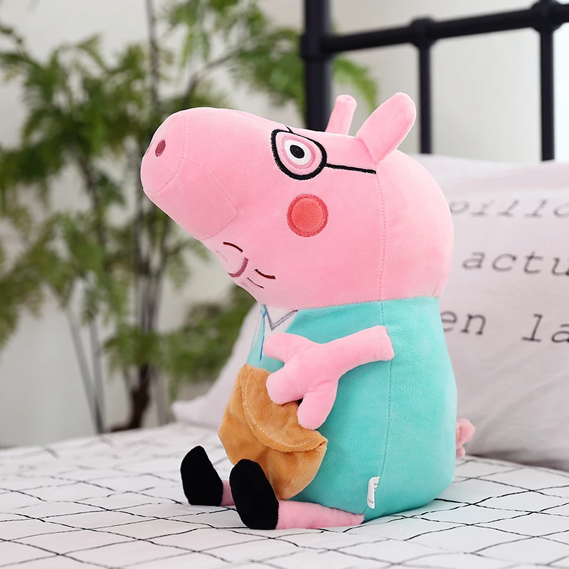30 см Peppa Pig Семья Джордж папа мама оригинальная Pelucia Мягкая кукла плюшевые