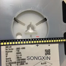 1000 шт. профессиональный светодиодный ЖК-дисплей ТВ задняя светильник лампочка АОТ 3030 6V с составным абажуром из бисера светильник источник холодный белый светильник