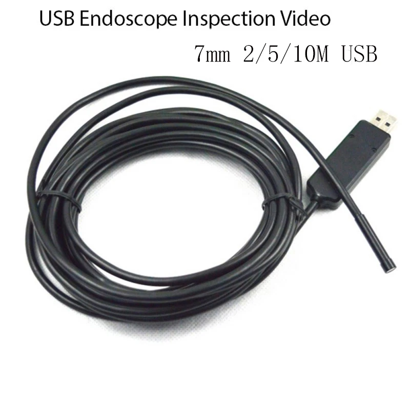 Prostormer 8 мм 2в1 USB эндоскоп камера 6Led Broscope ПК Android задняя золотая 2/5/10 м|Бороскопы| |