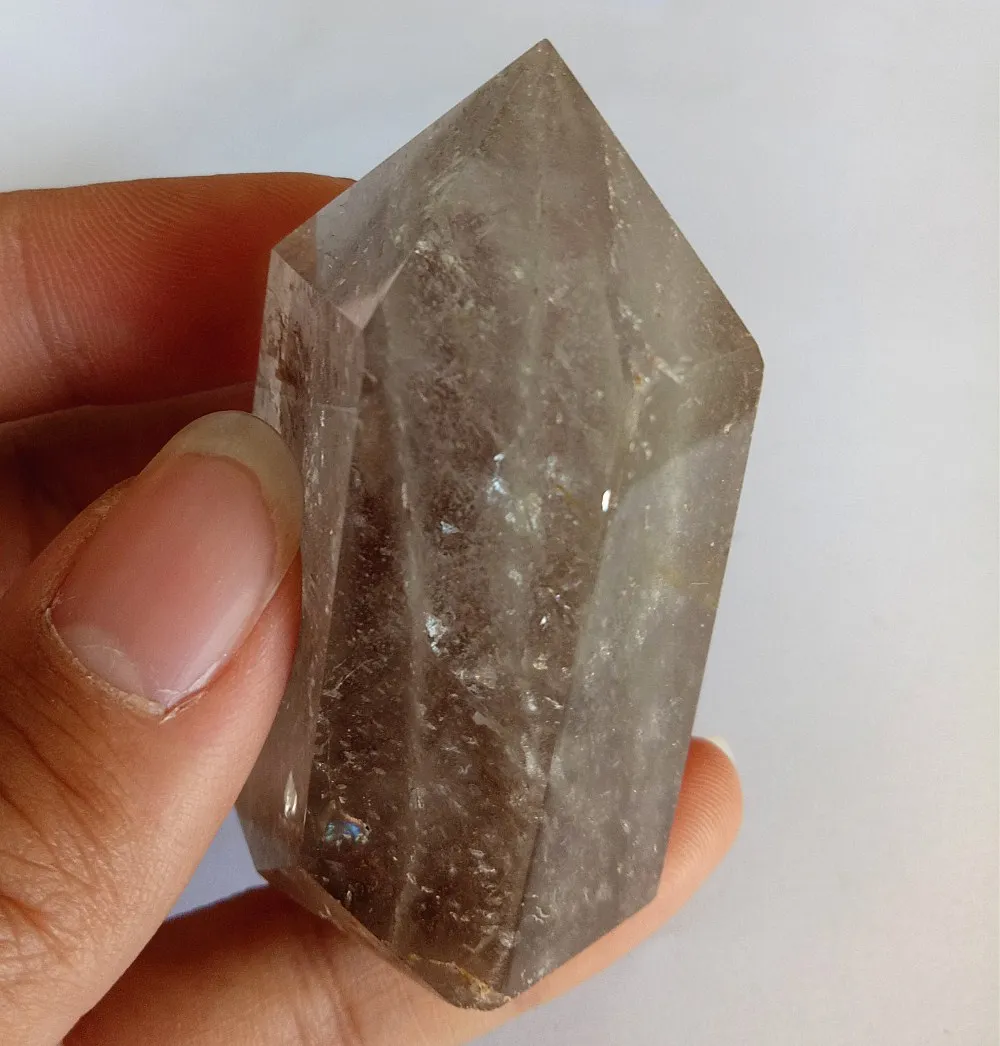 103g natural unicuspid smoky quartz crystal wand cairngorm quartz