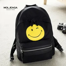 Moljeaga Новинка 2017 года девочки-подростки, мини-нейлон Рюкзаки фирменный дизайн молодых людей досуг мешки водонепроницаемый школьная сумка черный, фиолетовый
