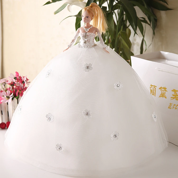 Puppe Hochzeitskleid 100 Handgemachte Weisse Traum Kristall Braut Hochzeit Puppe Abendgesellschaft Kleid Kleidung Fur Kurhn Barbie Puppe Wedding Doll Doll Dolldolls Dolls Dolls Aliexpress