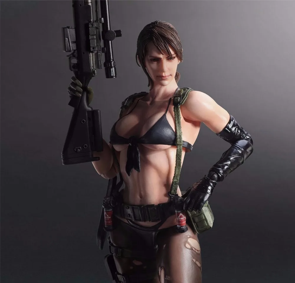 Play Arts Kai Venom The Phantom Quiet Metal Gear Solid 5 Аниме Фигурки ПВХ Коллекционная модель игрушки