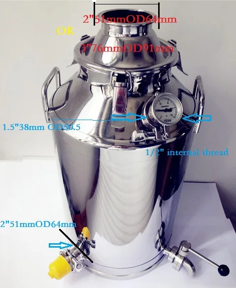 35Л бак для дистилляции котла, бак для дистилляции, бак для пивоварения, бак для дистилляции из нержавеющей стали 304