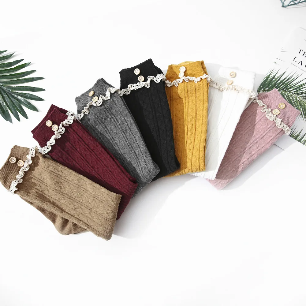 

Toddler Princess Lovely Knee Winter Warm Knit Long Boot Socks Knee High Slim Leg Thigh Cotton Socks for Girls GT19