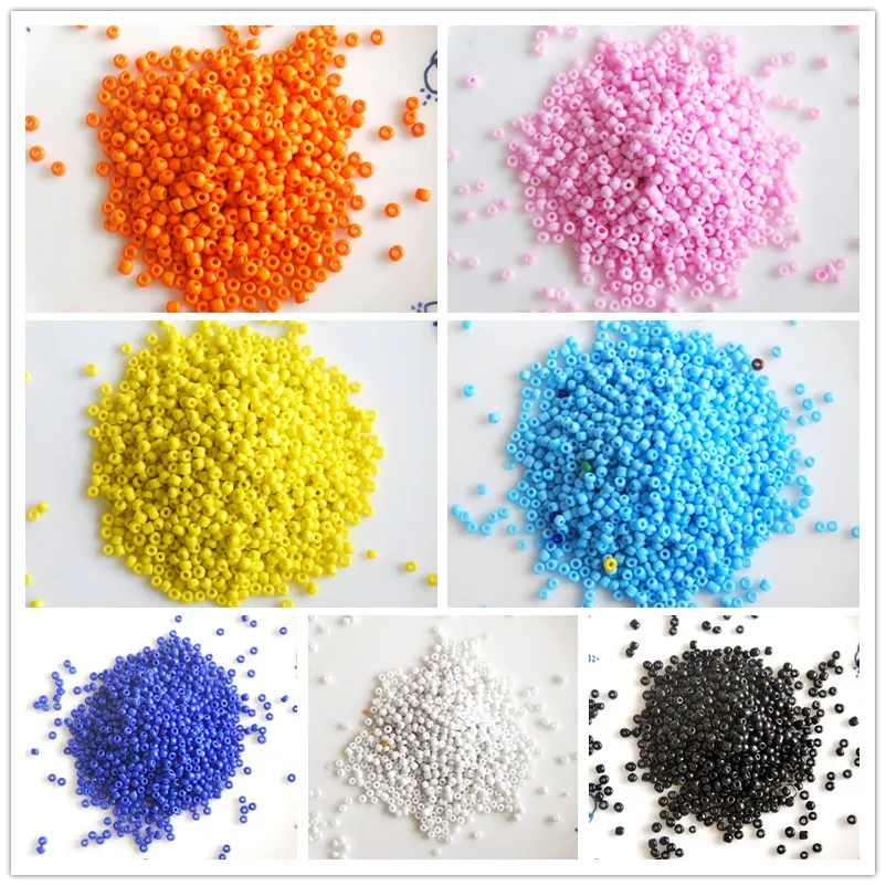 

wholesale opaque 2/3/4mm round glass seed micro tiny small jewelry loose beads jewelry making craft findings DIY for women