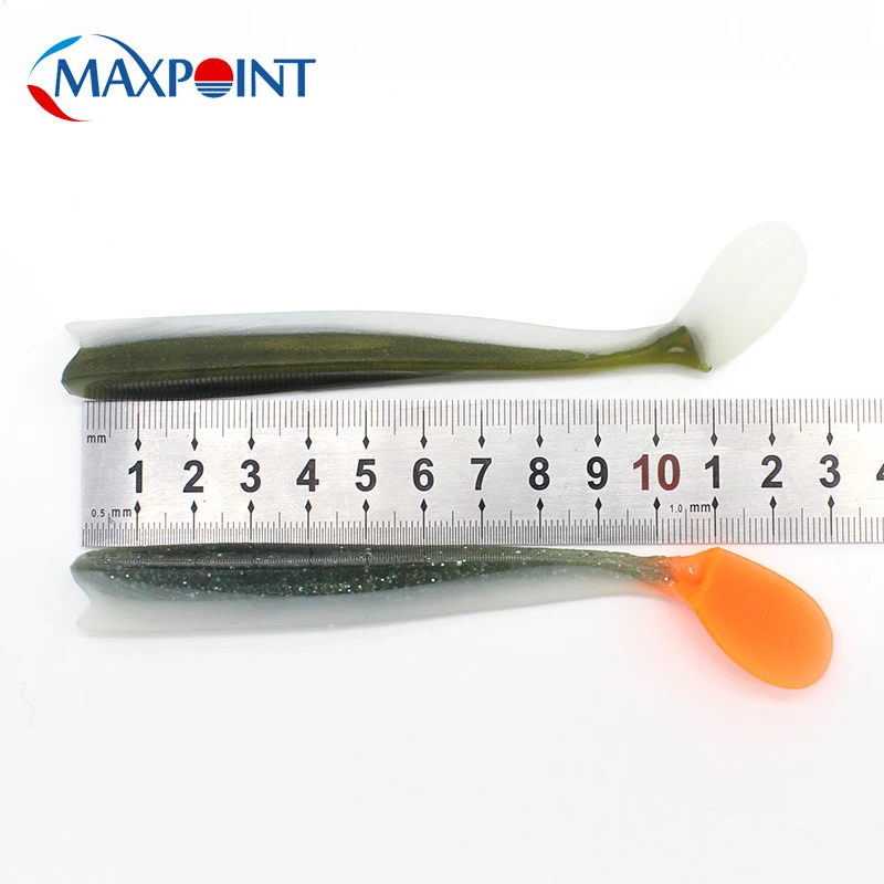 Maxpoint 11 см/4,3 дюймов Мягкая приманка на гибкой виниле Swimbait SAYORI Shad хвост приманки 4 шт./pk мягкие рыболовные приманки наконечник Eel Shad