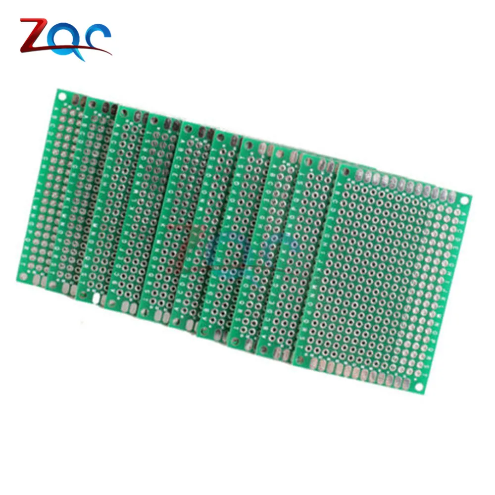 2 шт. 4x6 см FR-4 двойной сторона Прототип PCB универсальная печатная плата 4 см* 6 см 40 мм x 60 мм 4*6 см