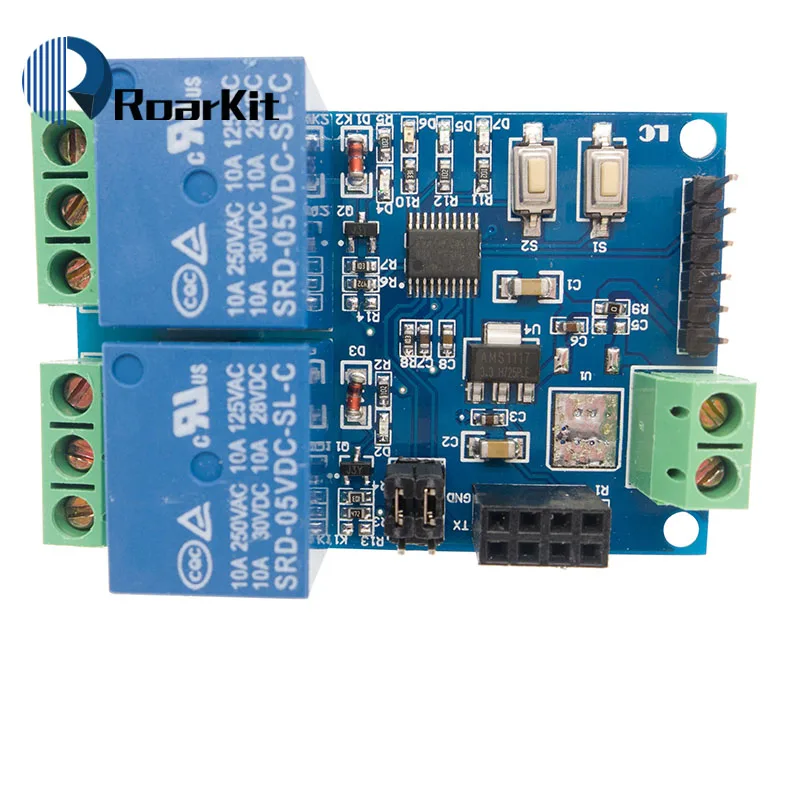 5 в ESP8266 ESP-01 2 wifi реле канала модуль 2 канала релейный модуль ...