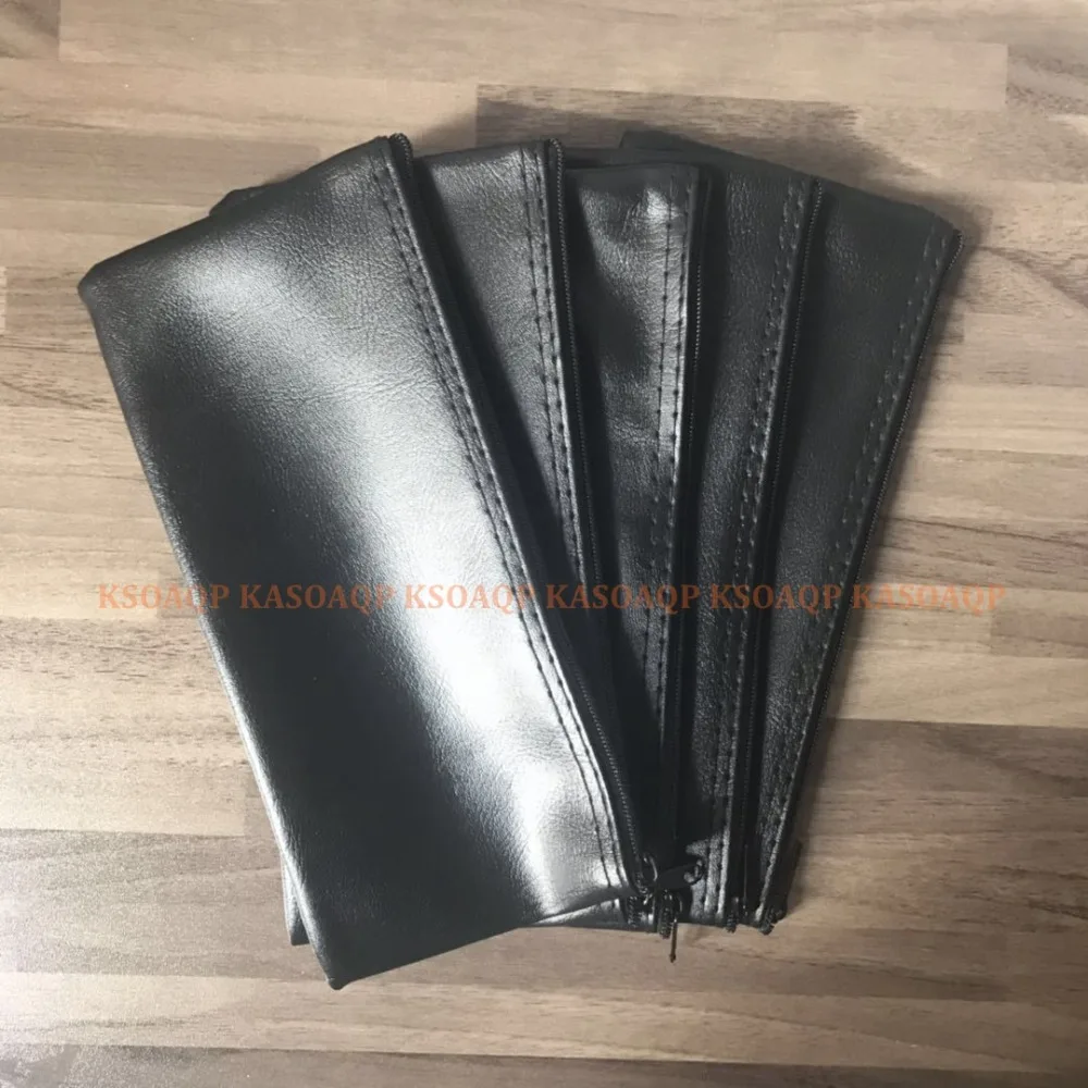 

10pcs PU leather zipper wired handheld microphone mic bag case for shure wireless microphone to easy carry and protection