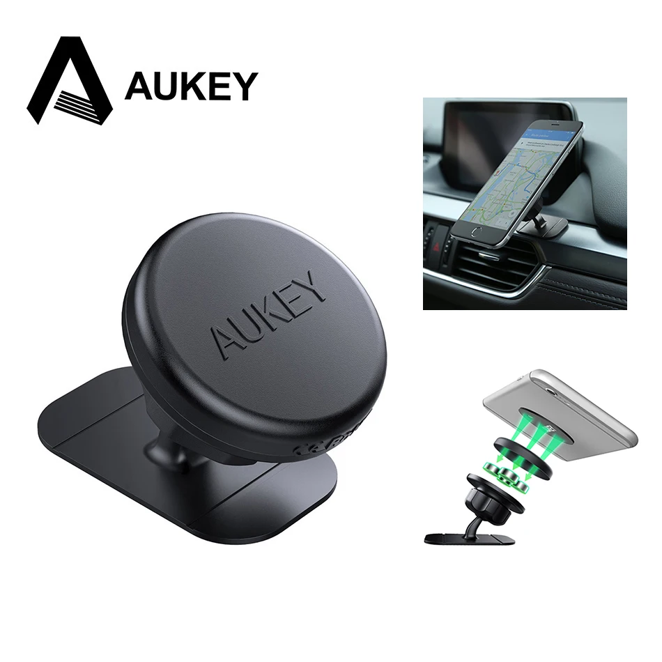 Car Phone Holder, AUKEY 360 Degree Car Holder Stick On