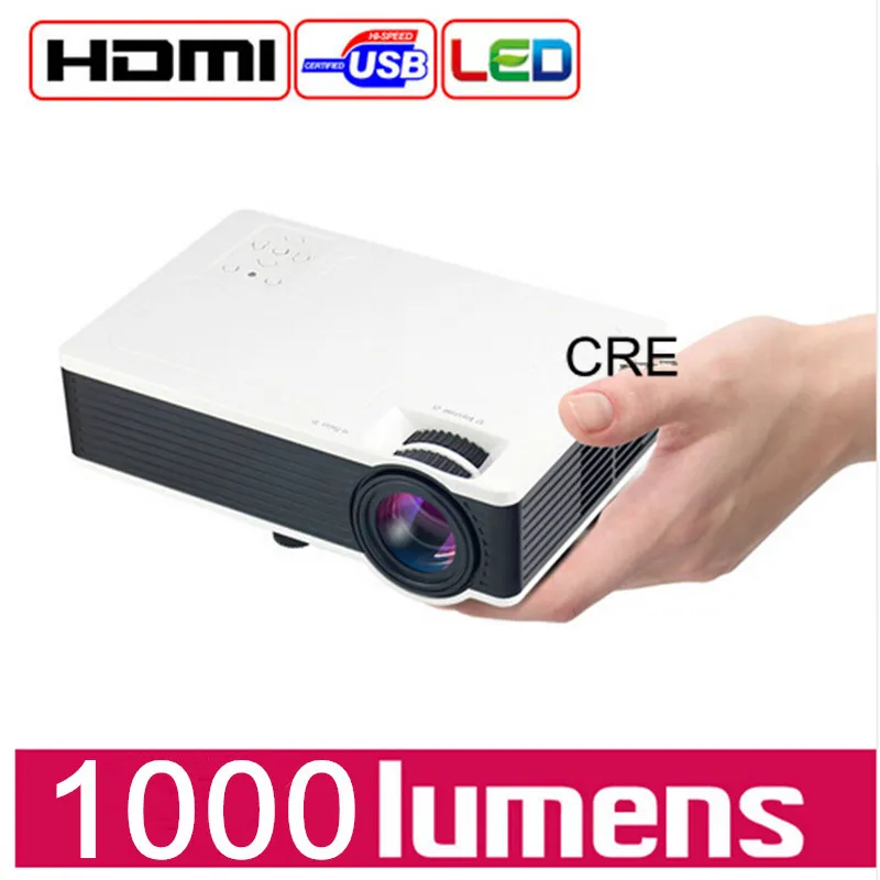 Free shipping CRE X1600 mini wifi Projector Full HD 1080P Home theater