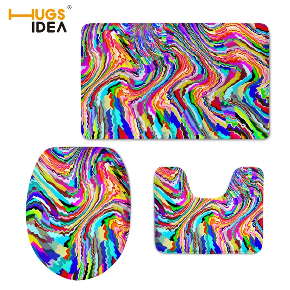 hugsidea velvet 3pcs set bathroom floor carpet 3d printing home hugsidea velvet 3pcs set bathroom floor carpet 3d printing home