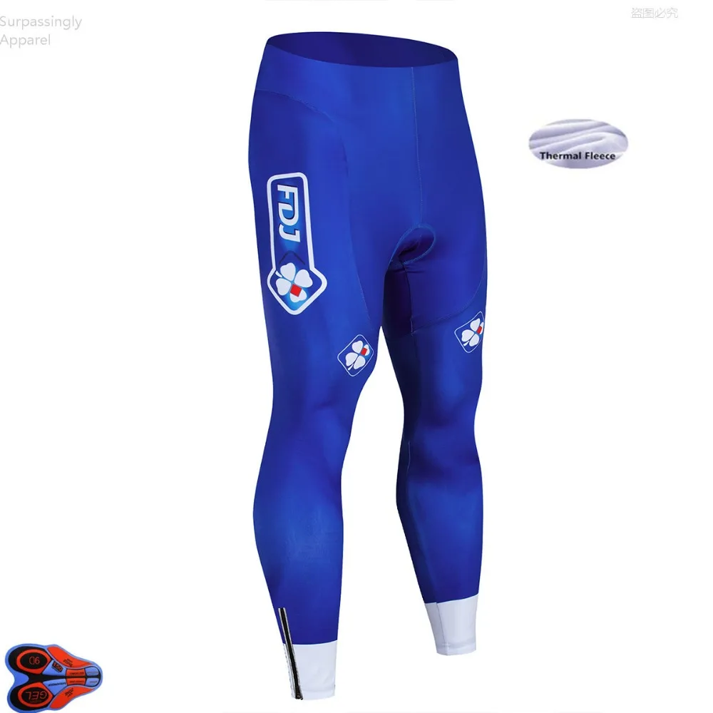 2019 Pro Team FDJ синие велосипедные брюки зимние шорты для езды на велосипеде одежда