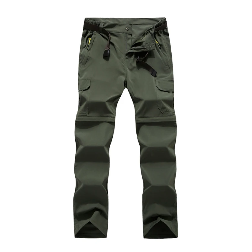 Mountainskin 6XL الرجال الصيف سريعة الجافة القابلة للإزالة السراويل في الهواء الطلق بنطلون رياضي المشي الرحلات الصيد التخييم الذكور السراويل VA206