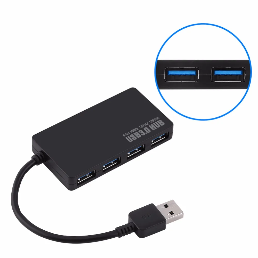 

High-Speed 4 Ports USB 3.0 Charger Smart Charging HUB Splitter Adapter Multi-Port Quick Charge Up 5G Mbps Data Transmission