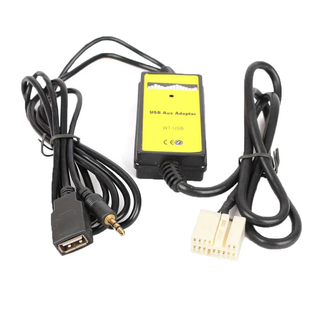 Автомобильный интерфейс USB AUX Mp3 адаптер Автомобильный цифровой CD чейнджер выберите для HondaCar без сигнала, не требуется батарея