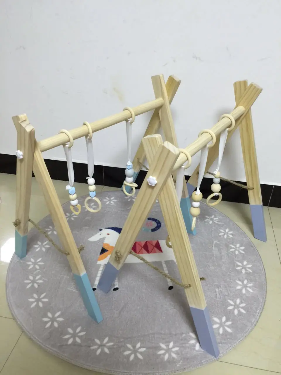 Новое поступление скандинавский деревянный игровой, для тренировок рамки для игр детская гремелка для тренажерного зала мебель для новорожденных фотографии реквизит детская комната деревянный декор