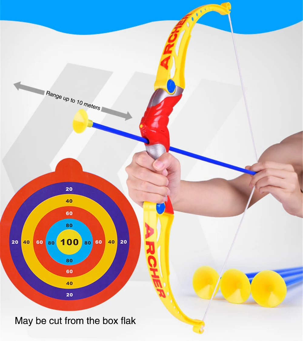 Children's Simulation Military Model Boy Sports Suction Cup Soft Slingshot Arrow Toy Indoor Sports Learning Culture LH1555